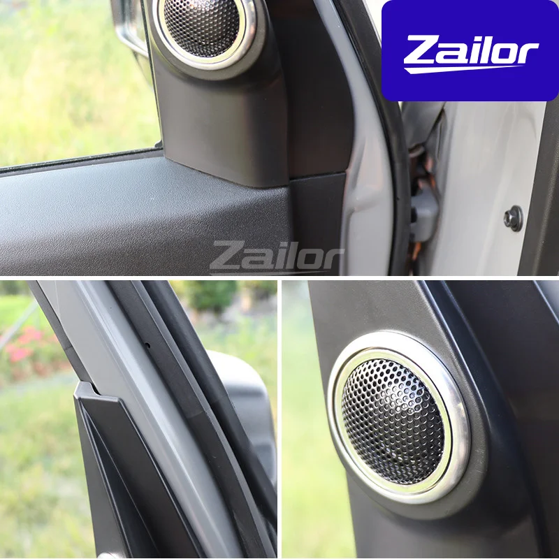 For Suzuki Jimny 3 Door JB64 JB74 A-Pillar Tweeter Speaker Loundspeaker Kits Front Door Speaker Cover Car Interior Accessories