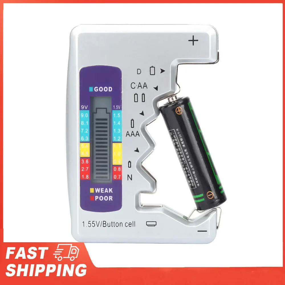 Digital Battery Tester Battery Capacity Detector Checker Measuring Tool 90 x 60mm Battery Capacity Testing Tool Electronic Tool