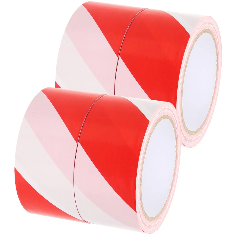 

4 Rolls Warning Tape Hazard Halloween Decor for Room Barricade Water Proof Crime Scene Property Line Markers Red Do Not Enter