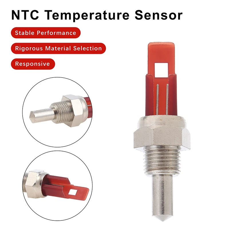 1Pcs G1/8-10K Temperature Sensor Probe For Water Heating Gas Wall-hung Boiler Water Heater Spare Accessories