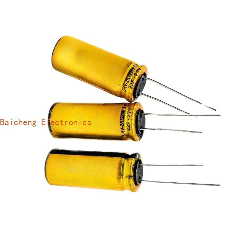 10PCS 2.7V22F  Farad Capacitor 2.7V20F Emergency Power Storage Capacitor CHW-2R7225R-TW