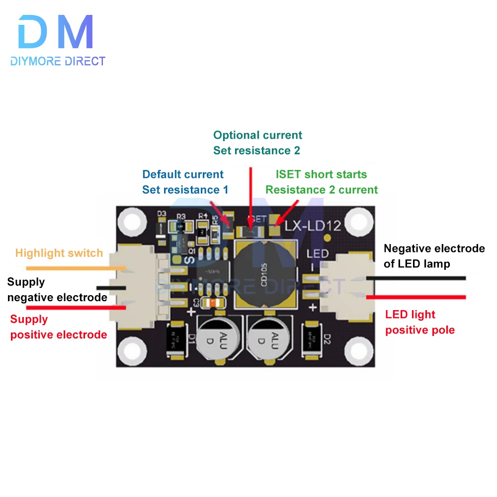 DC-DC boost converter Constant Current Mobile Power supply 10V-100V LED Driver Step Up Module