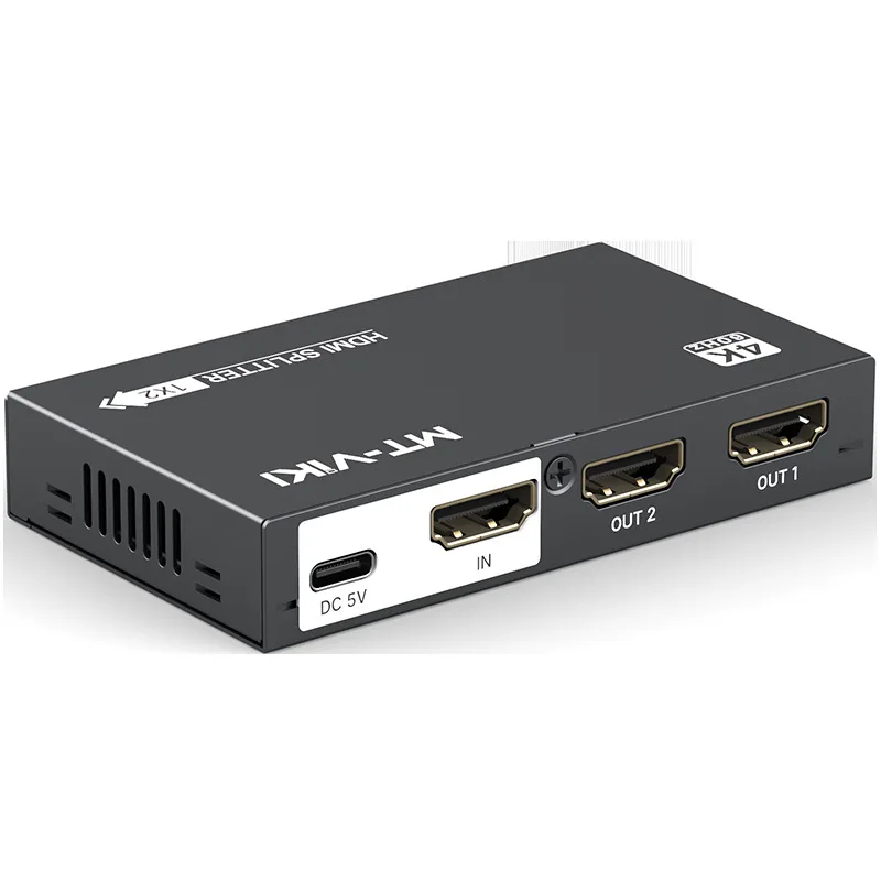 

Splitter one point two high definition 4K 60Hz screen splitter