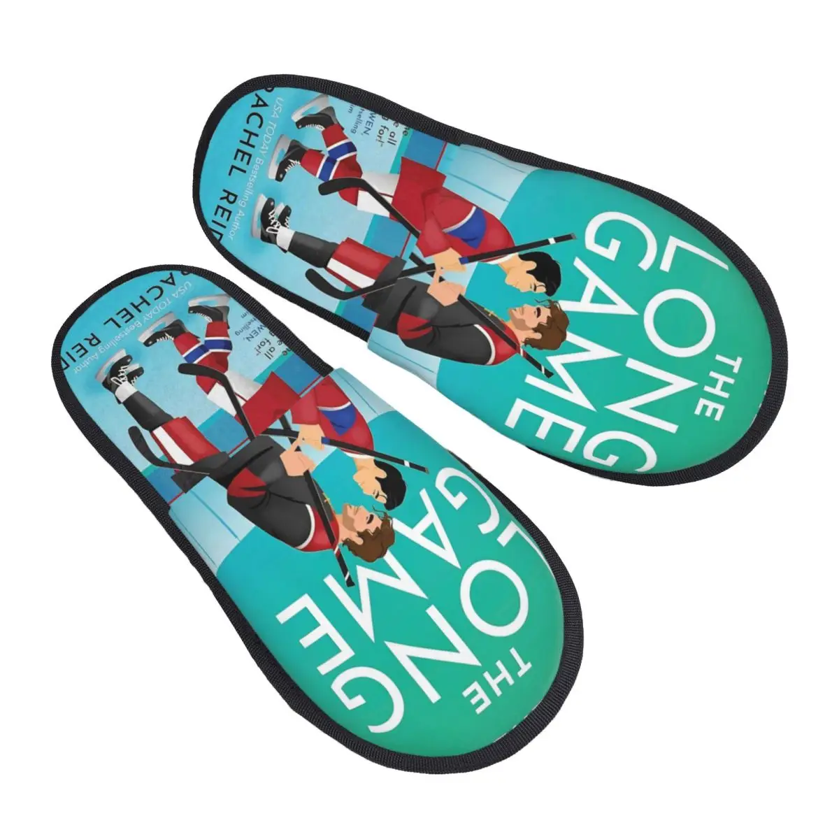 

Heated Rivalry Home Cotton Slippers Bedroom Canadian TV Show Cozy Memory Foam Slides Non-skid