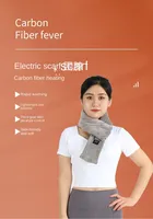 Electrically heated double-sided velvet electric scarf for neck protection and neck protection