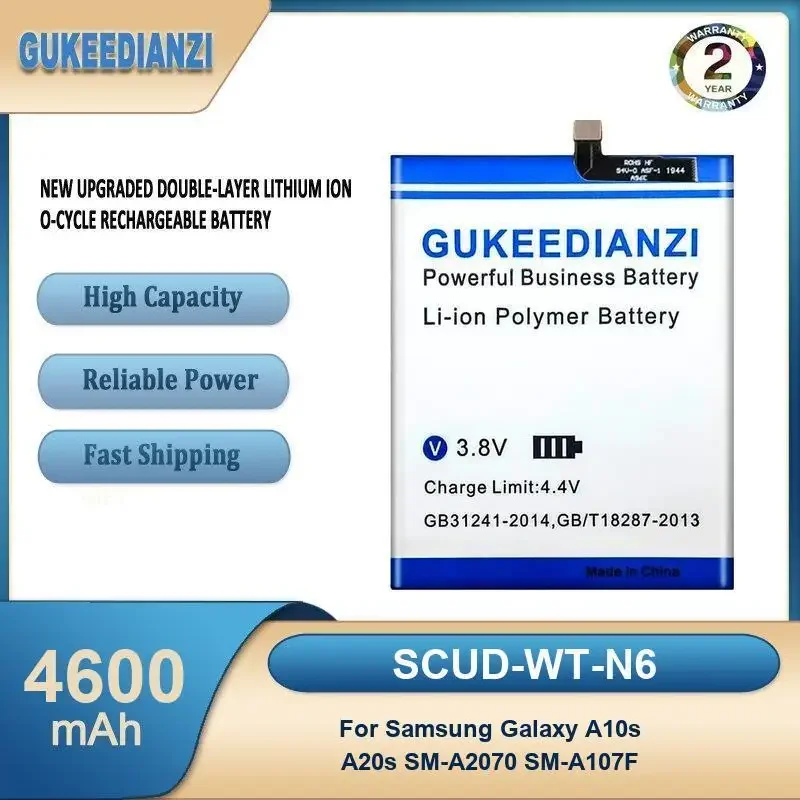 

SCUD-WT-N6 4600mAh High Capacity Mobile Phone Battery For Samsung Galaxy A10s A20s SM-A2070 SM-A107F
