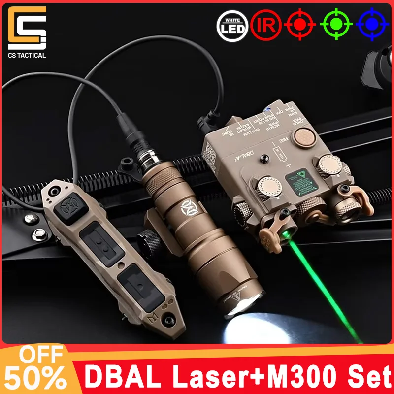 

WADSN Airsoft DBAL-A2 Hunting Laser Pointer IR Red Green Dot Sight Laser Tactical Aiming Scout Light Weapon Light Fit 20mm Rail