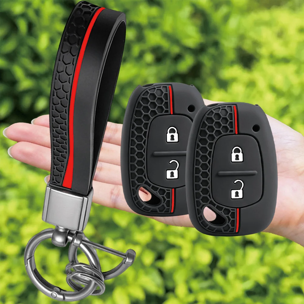 For Renault Clio Kangoo Master Modus Trafic Twingo Flexible Remote Fob Case With Wrist Strap And Key Ring