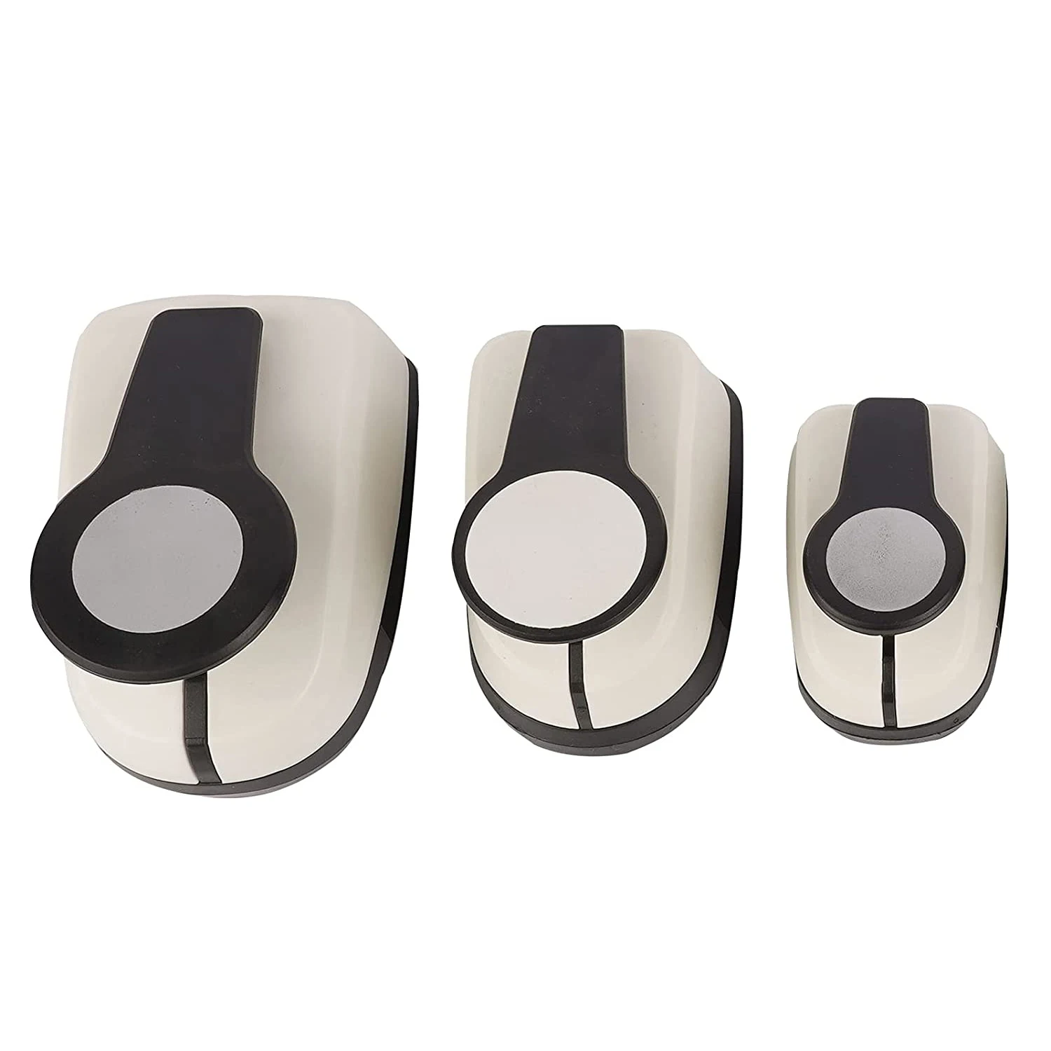 3Pcs Paper Craft Punches-Hole Puncher Single Hole Punch Shapes Hole Puncher for Crafts 9/16/25mm Circle Punch Set