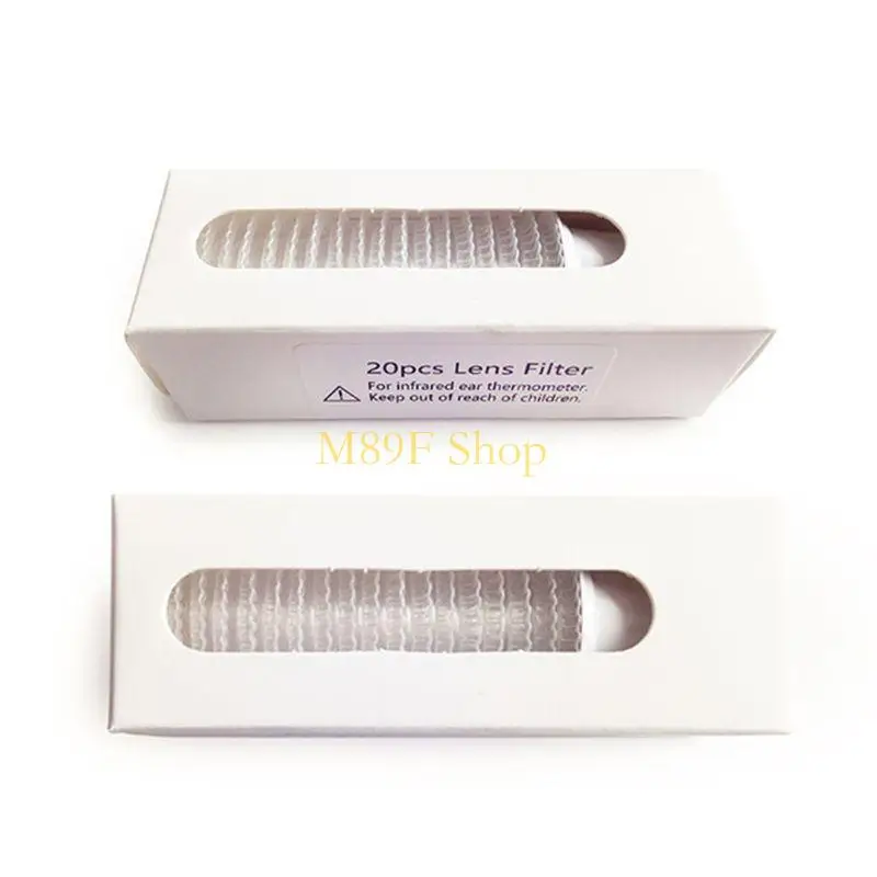 M89F 20Pcs Universal Digital Ear Thermometer Probe Covers Disposable Lens Filters Protector for Braun Replacement