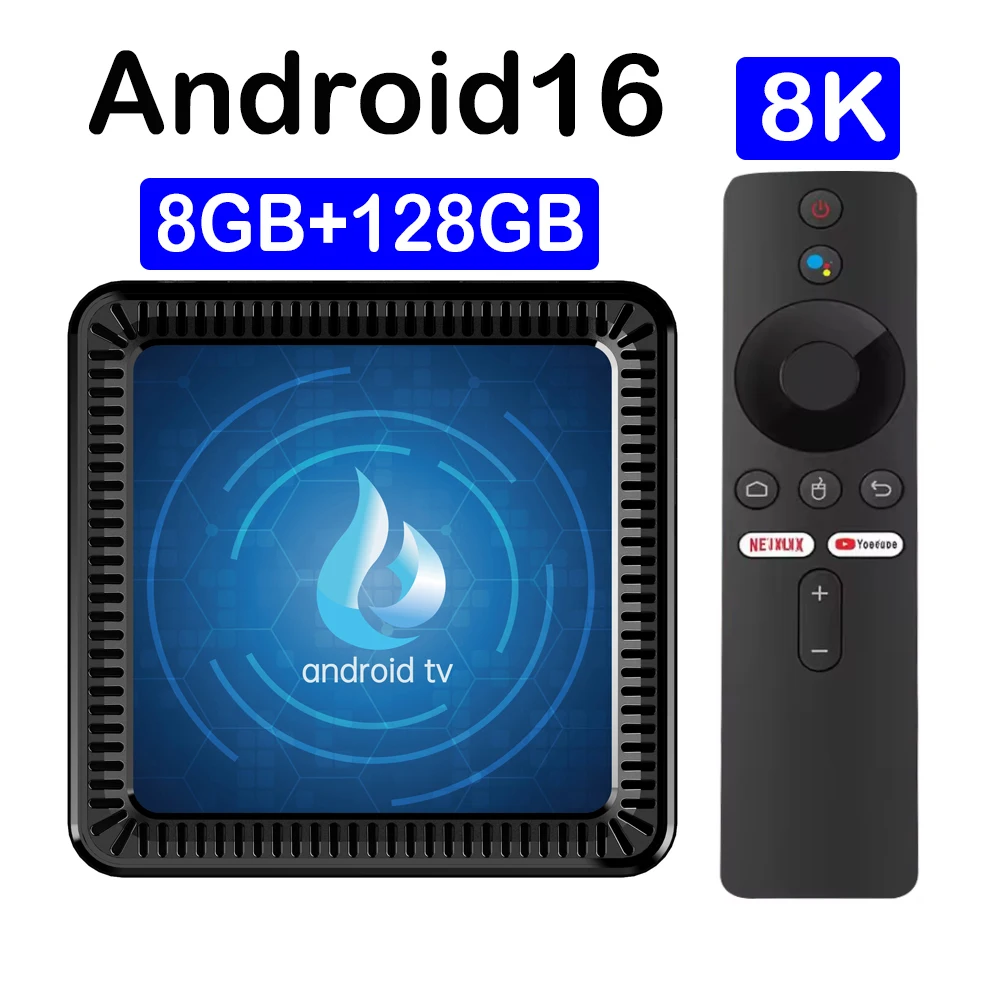 TV Box Android 16 Q17 Media Player Bluetooth 6.0 Allwinner H313 Ram 4GB 8GB Rom 64GB 128GB Set Top Box 8K Ultra 4K Smart TV Box