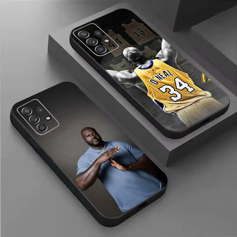 Funda de teléfono shaquille o'neal para Samsung S26,25,24,21,22,21,20,10,9,8,7,6,Ultra,Plus,Fe, Lite, color negro
