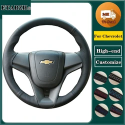 Braid Car Steering Wheel Cover For Chevrolet Cruze 2009-2014 Aveo Orlando Holden Cruze Ravon R4 Steering Wrap Car Accessories