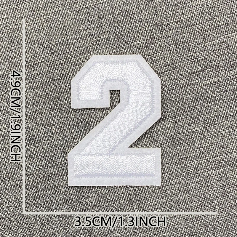Aufnäher zum Aufbügeln, Buchstaben, weiß, für Kleidung, Parche Bordado, Kinder, zum Nähen, bestickt, Nas Vendki, thermoadhäsiver Designer-Mochila, DIY-Baby – Detail 13