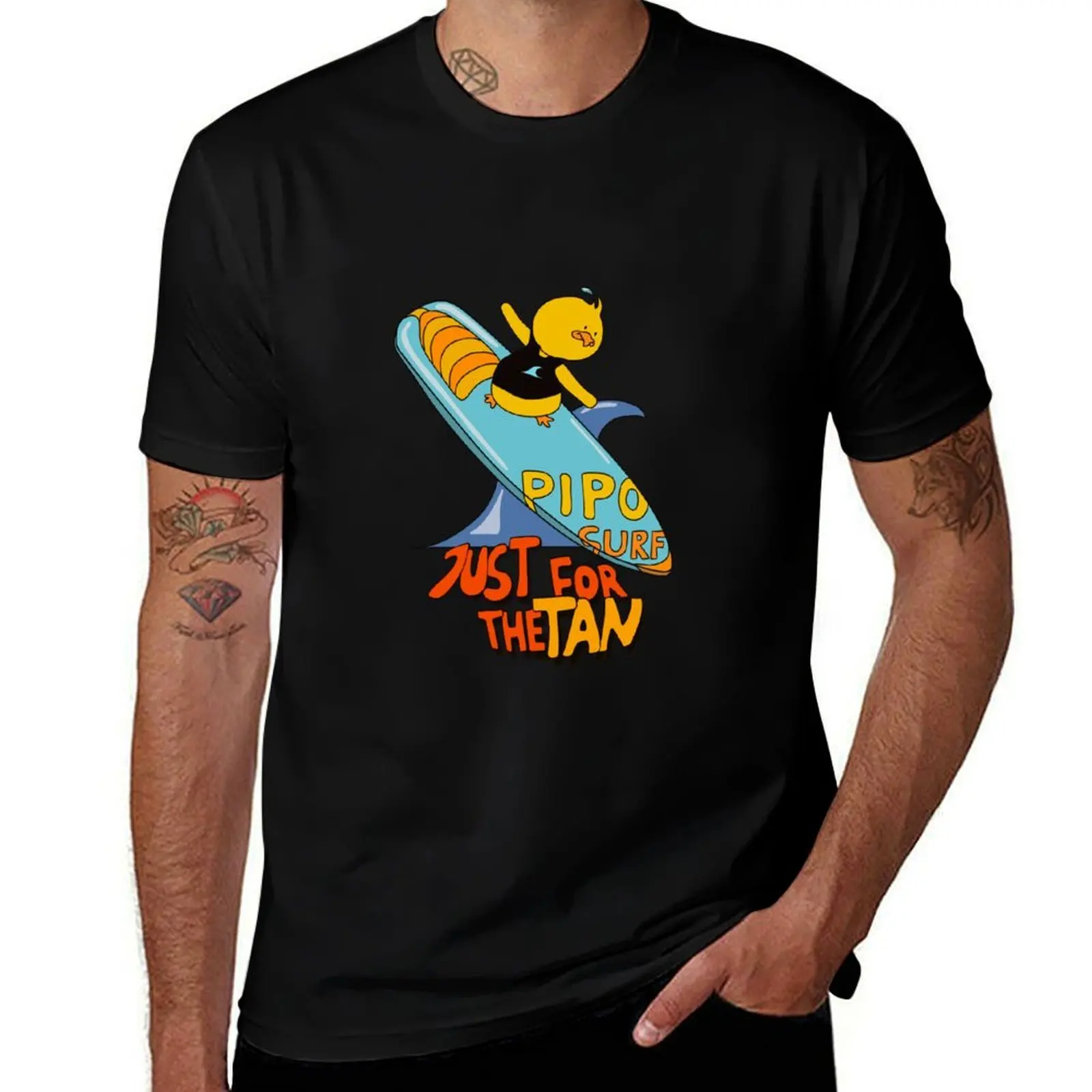 

Surf just for the tan T-Shirt Breathable Mesh Panel T-Shirt