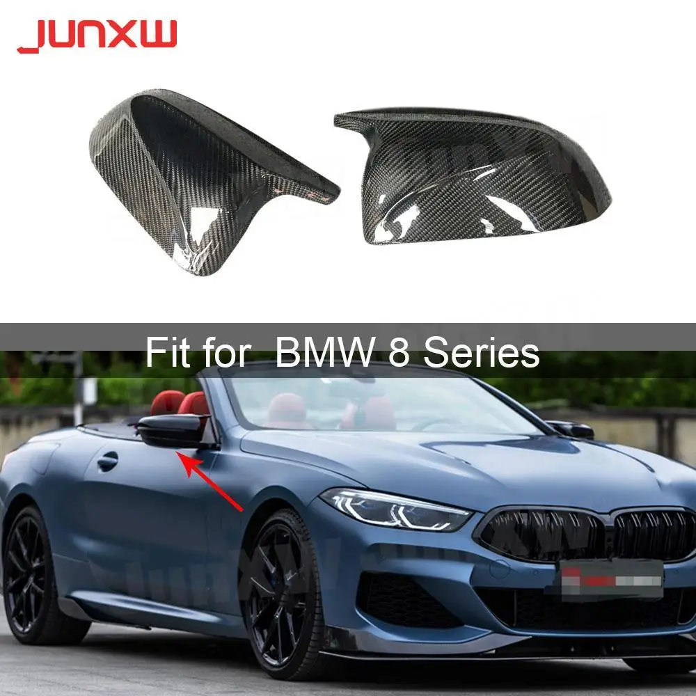 

Carbon Fiber ABS Car Rear Review Mirror Cover Caps for BMW 8 Series G14 G15 G16 M Sport 2018-2021 Replacement Trim Accessories