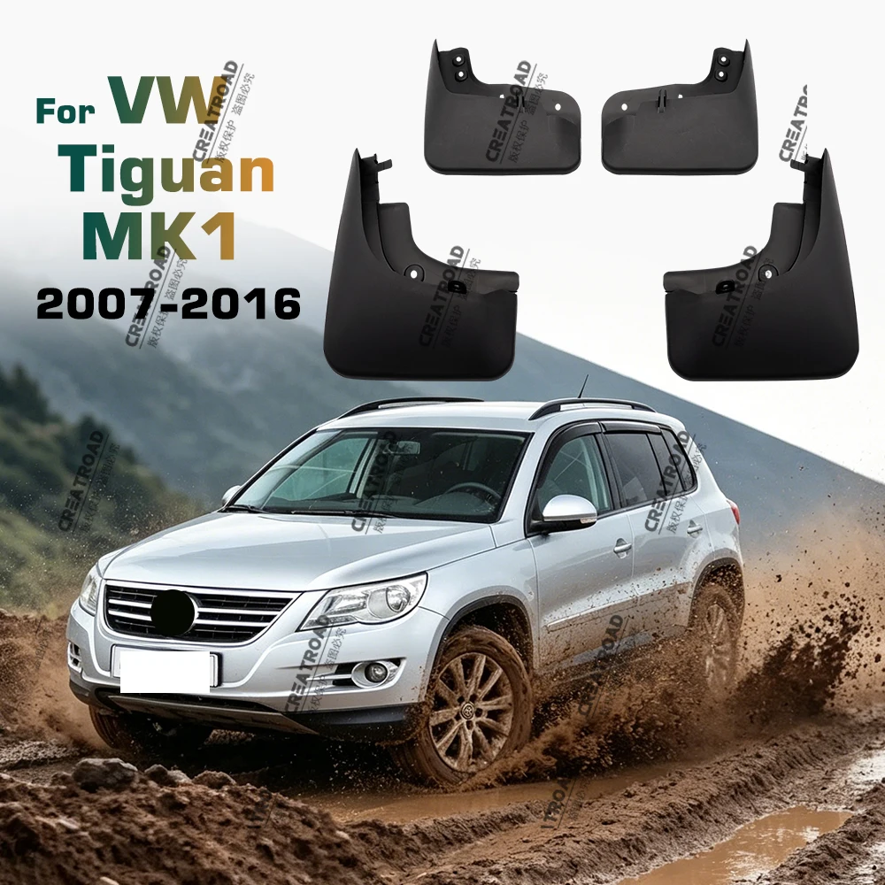 Set Schmutzfänger für VW Tiguan 2007–2016 Schmutzfänger Spritzschutz vorne hinten Schmutzfänger Kotflügel 2009 2010 2011 2012 2013 2014 Kotflügel