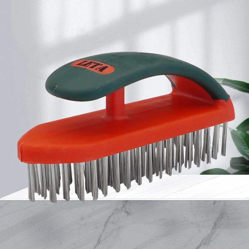 Leta stainless steel industrial wire brush 6-inch cleaning, rust removal, and stain removal steel brush