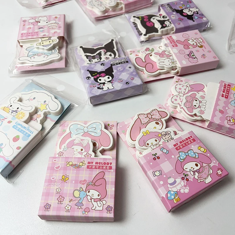 16pcs Sanrio Mini Notebook Mymelody Kuromi Cinnamoroll Memo Pads Notepads Students Stationery Planner School Supplies Wholesale