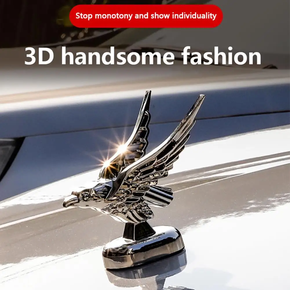 Car Hood Ornament Car Bonnet Front Hood Eagle Ornament Badge Car Car Decoration Accessories Modification V2A4