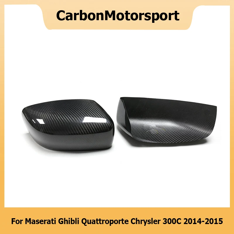 Full Carbon Fiber Rearview Side Door Mirror Cover For Maserati Quattroport Ghibli 14 15 16 For Chrysler 300C 12 13 14 15 16