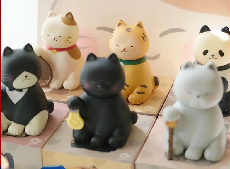 

PlanetBear A Cat Lucky Series Blind Box Toys Cute Action Figure Doll Model Mystery Box Collection Ornaments Kawaii Birthday Gift