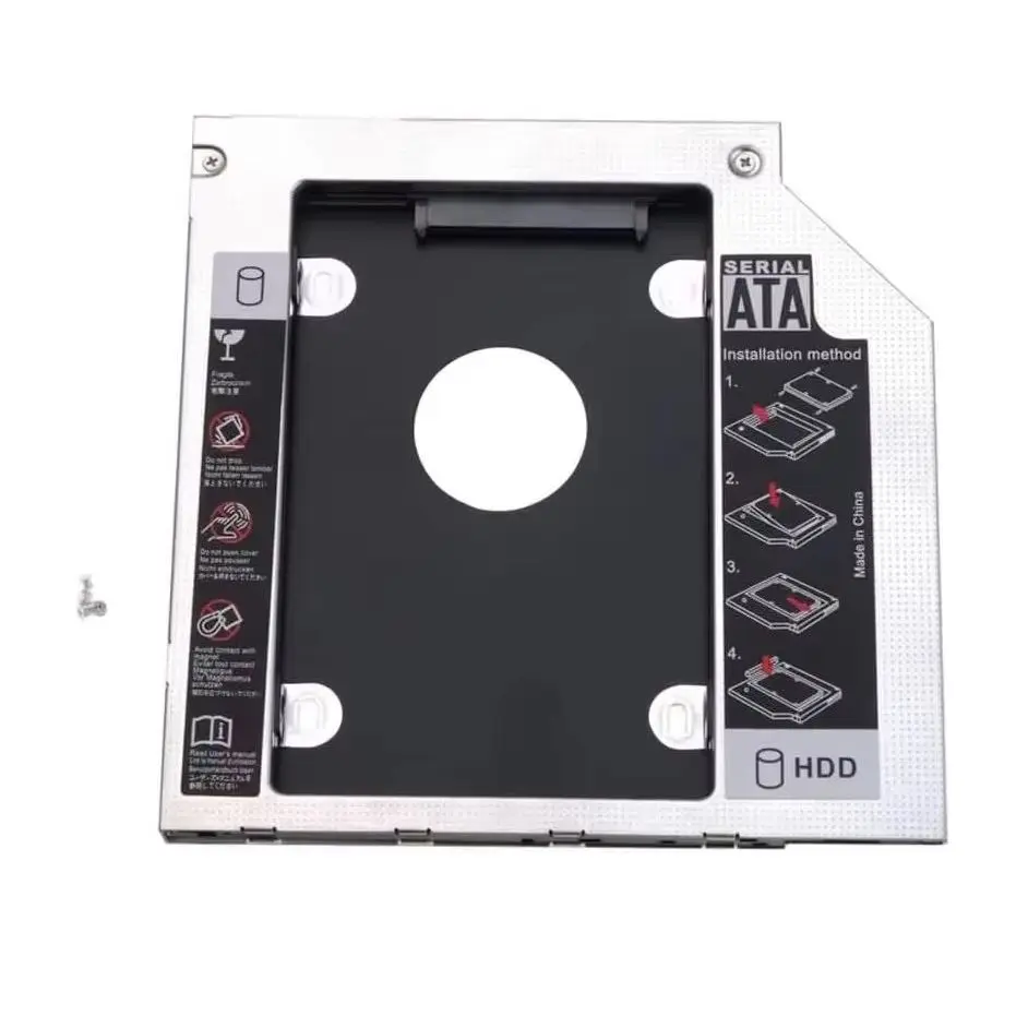 9.5mm 2nd Hard Drive HD Optical bay Caddy Frame Bracket for Lenovo IdeaPad Z400 Z500 Z510 Z710 Y510 Y510P Y510PT U510 p400 U450p