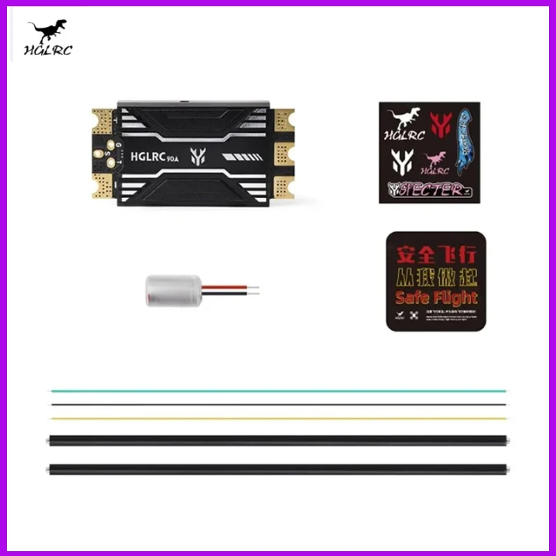 HGLRC SPECTRE 90A ESC Dual MOS Unterstützung BL32 ESC Telemetrie 2-8S für Filmebene X8, X4 und XCLASS RC FPV Drohne