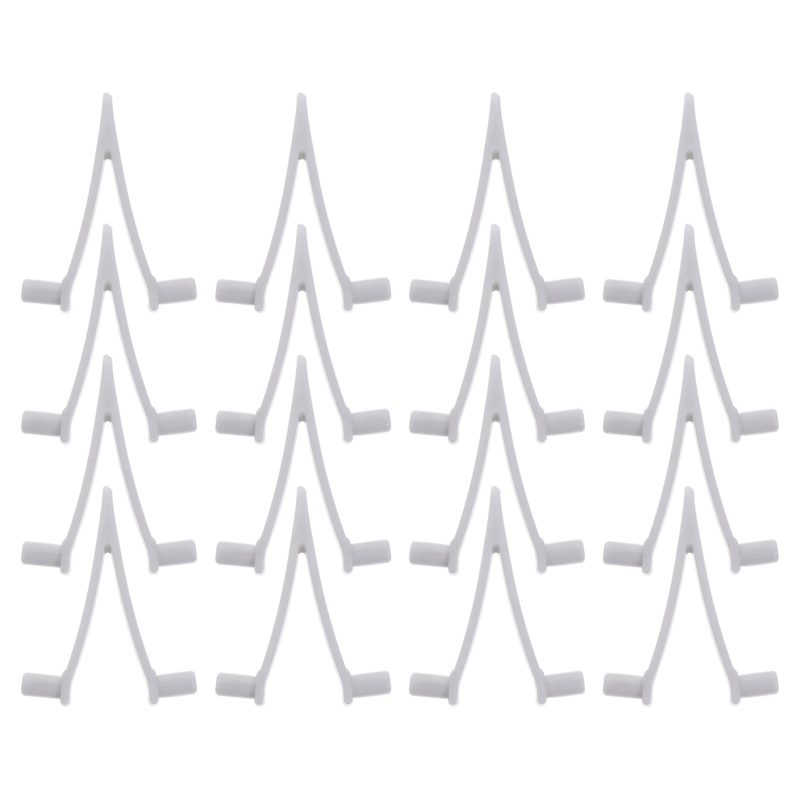 

24 Pcs Swimming Pool V Shaped Clips Durable Plastic Large Size Fix Rod Accessories Skimmer Net Vacuum Cleaner Brush H Tools