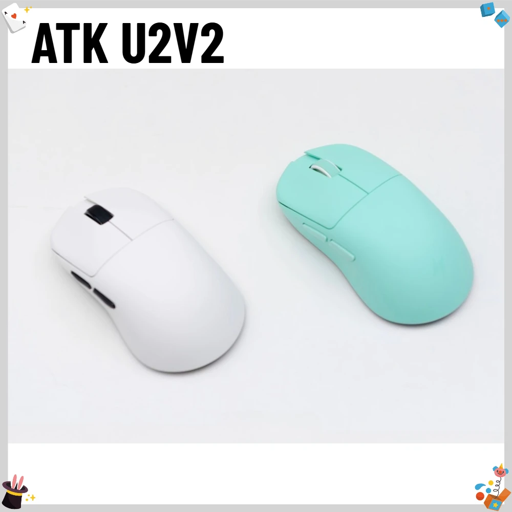 

ATK Liekong U2V2 Wireless Mouse Customized 45g Lightweight Ergonomic Wireless Mouse for Gaming Mechanical Keyboard Accessories