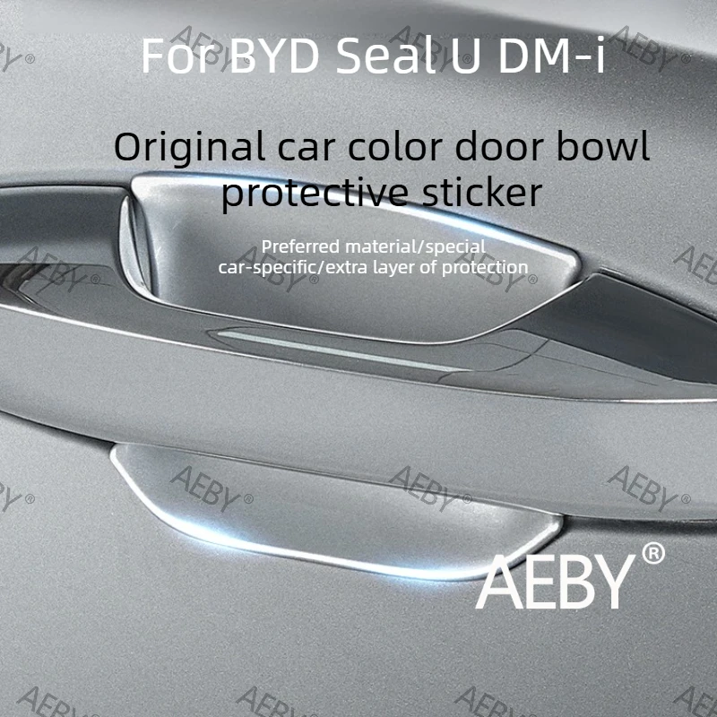 For BYD Seal U DM-i 2020-2025 Door Handle Scratch Guard Film,Car Paint Matching Cover,Door handle protective cover,protection