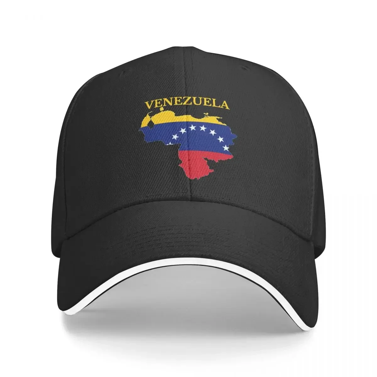 Venezuela Map Flag Baseball Cap Hip Hop Venezuelan Sandwich Hat Unisex Adjustable Headwear Workouts