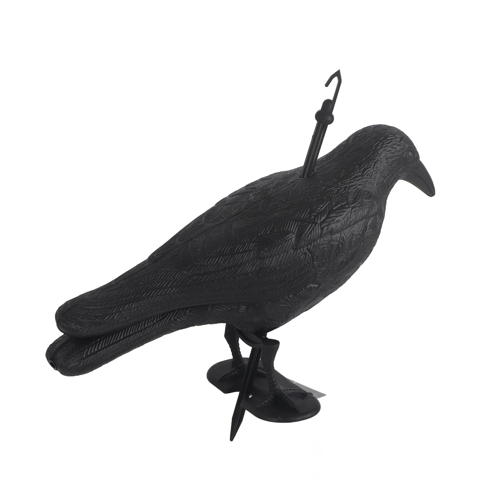 Bird Scarecrow Fake Plastic Crow Black Feathered Crows Bird Repellent For Outdoor Garden Yard