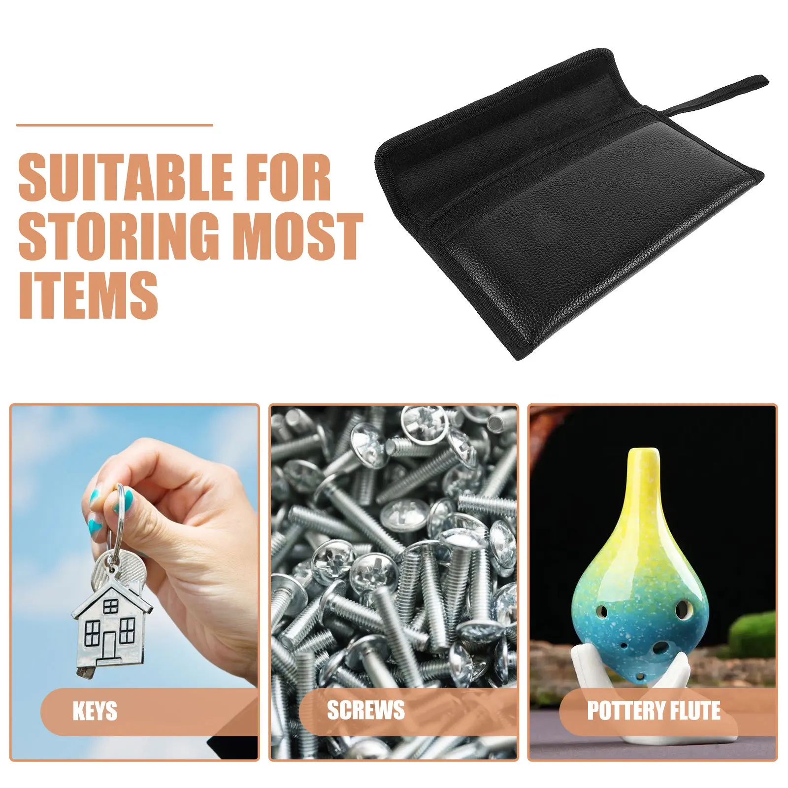 12 Holes Ocarina Storage Bag Pu Durable Protective Case Portable Travel Pouch For Musical Instrument Holder Accessory Supply