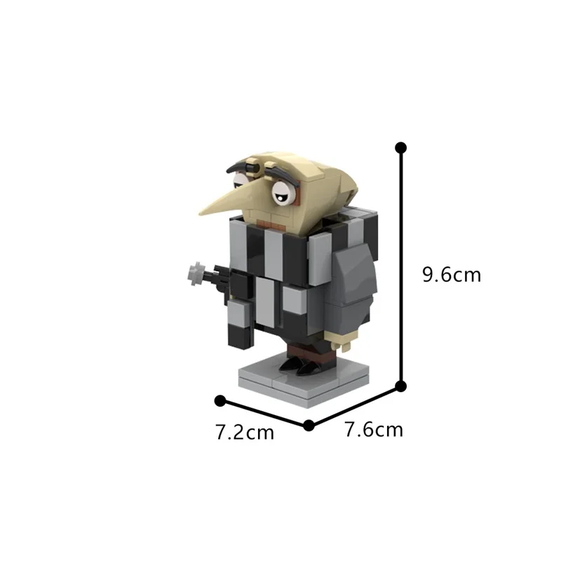 MOC Movie Character GRU SimBa Heads Model Building Blocks DIY Creative Minifigures Assembled Brick Toys Children's Birthday Gift