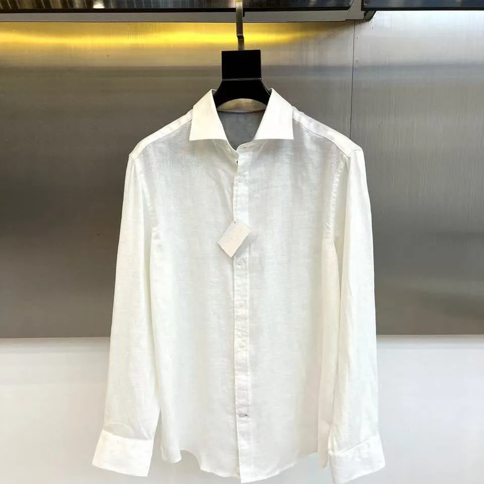 BC ملابس رجالية إيطالية 25 الخريف والشتاء موضة جديدة نمط المال القديم عادية التلبيب قميص رجال الأعمال قميص طويل الأكمام #5