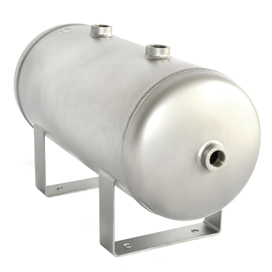 10L Small Horizontal 304 Stainless Steel Air Storage Tank Vacuum Buffer Air Pressure Tank