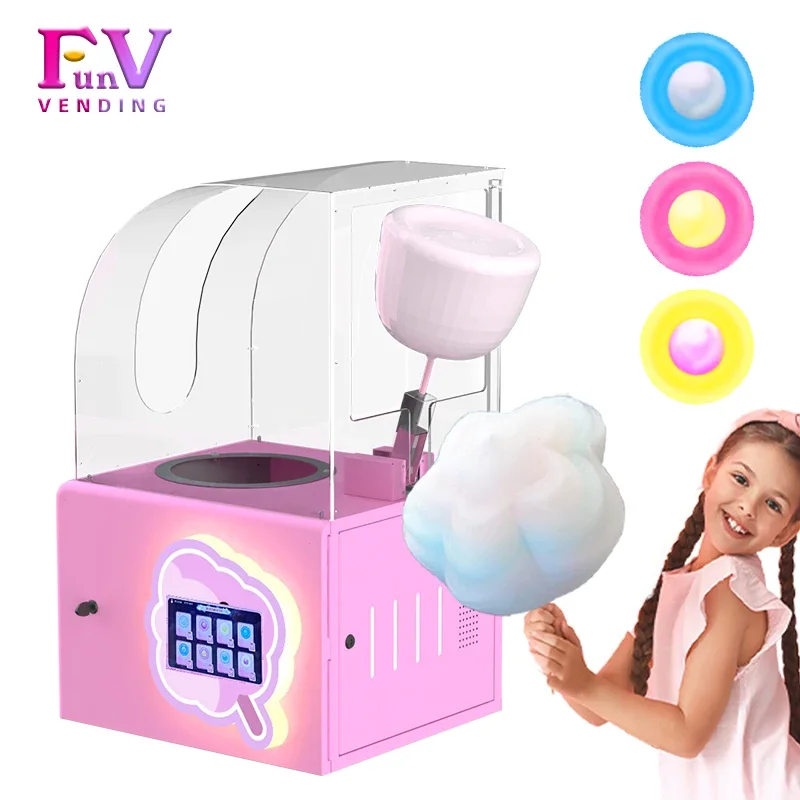 small business automatic cotton candy vending machine  for Home  for party