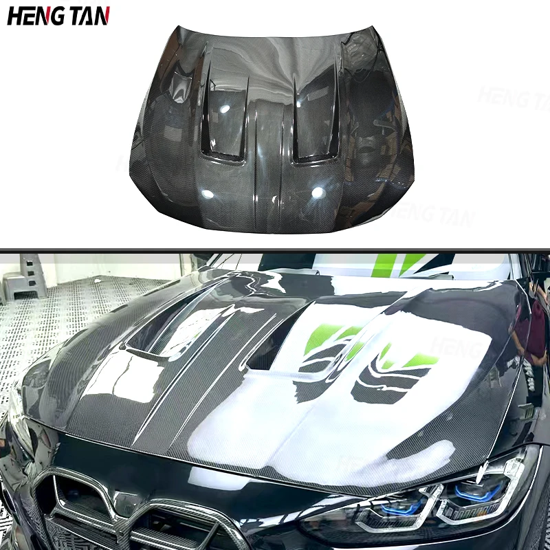 

Для BMW 4 серии G22 G23 G26 2021+ передний бампер автомобиля из углеродного волокна, капот двигателя, вентиляционная крышка, детали, автомобильные аксессуары