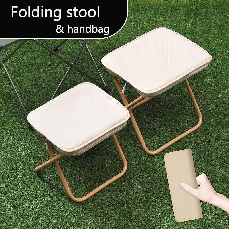 

Outdoor Folding Chair Handbag Stool Camping Chair Travel Pencil Case Small Folding Stool Fishing Folding Stool Chair for Travel