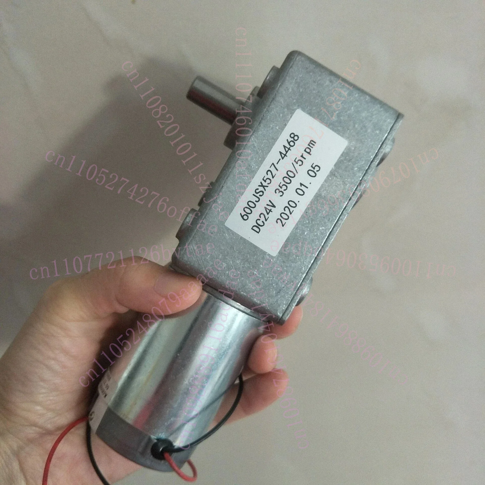 Powerful Rectangular Gearbox with Self-locking Motor Worm Gear 12v 24v  600JSX -4468