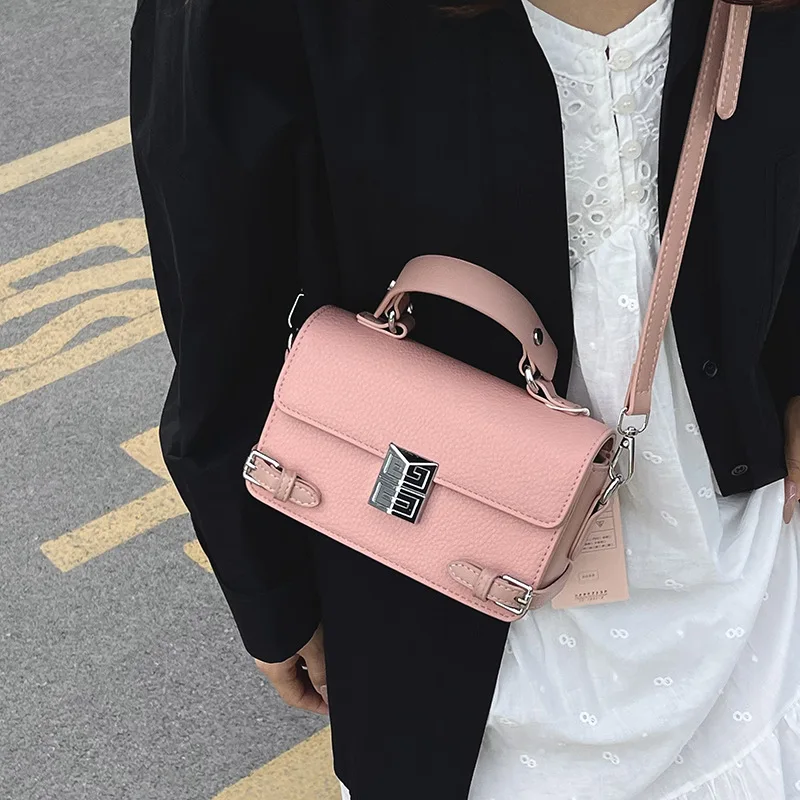 

2025 Minimalist Square Bag, Women's Niche Shoulder Purse, Chic Crossbody Tote, Casual Day to Night Bag, Textured Top Handle Bag