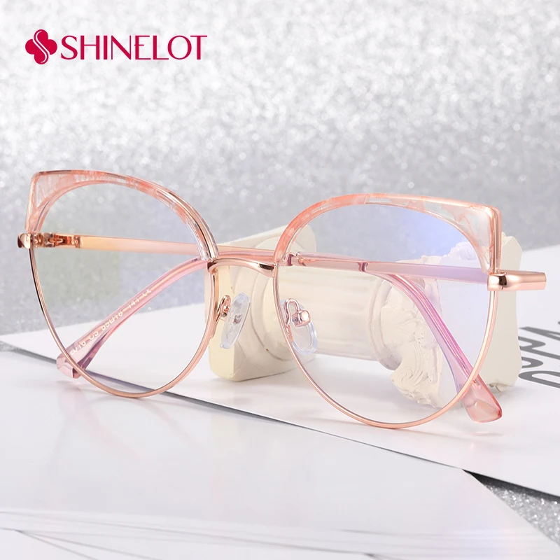 

82016 Novelty Glasses for Women Female Eyeglasses Cat Eye Prescription Frame Eyewear Girlfriend Birthday Valentine's Day Gift