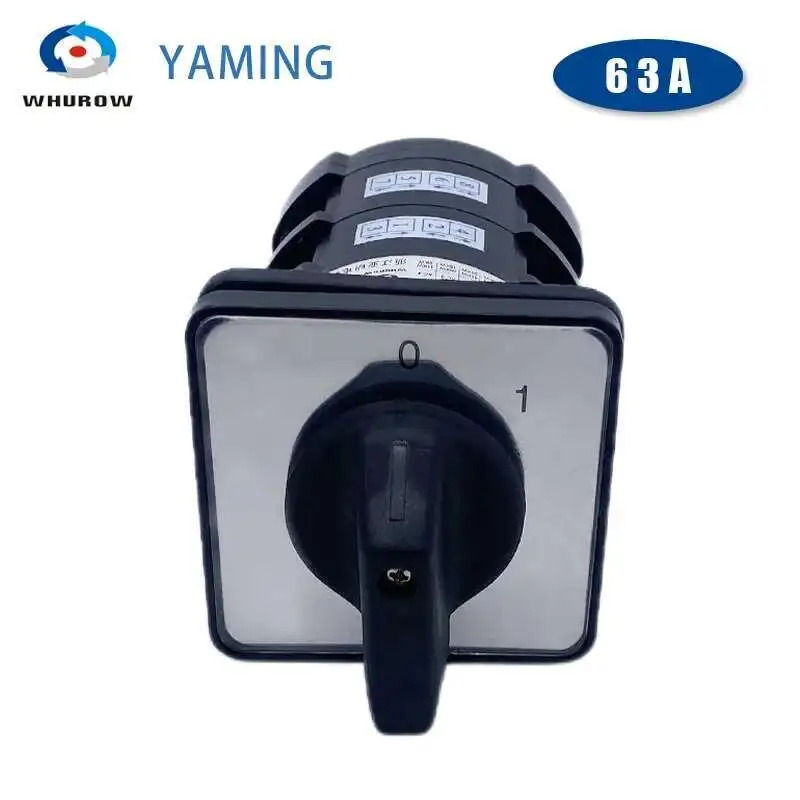 

Кулачковый переключатель 60А ВЫКЛ-ВКЛ, отрезка мощности, поворотный серебряный контакт, двухполюсная схема управления HZ5-63 HZ5-60/10 L02