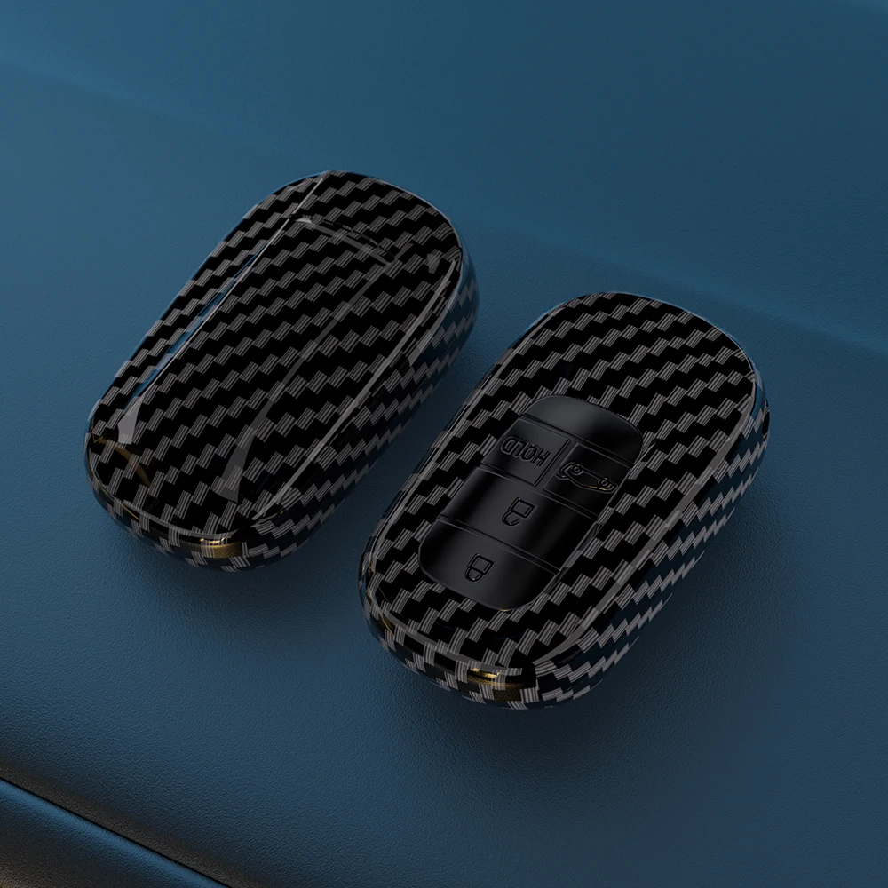 

Carbon Fiber 2/3/4/5/6 button Car Key Case Cover For Honda Civic CRV Accord CR-V Pilot 2015-2020 Keychain Holder Shell Protector