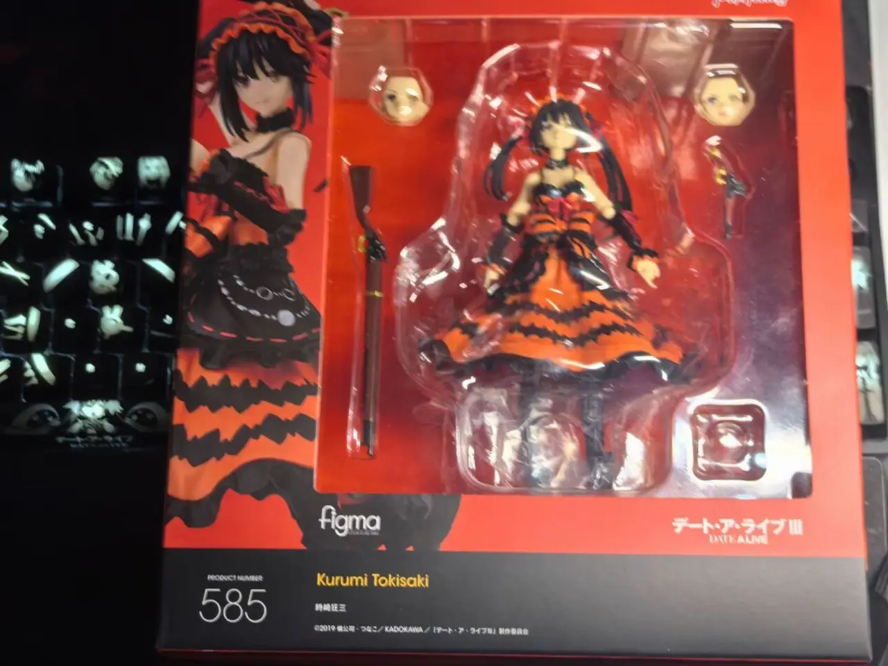 IN VOORRAAD 12 cm figma DATUM EEN LIVE Anime Figuren Tokisaki Kurumi cijfers PVC Standbeeld Collection Model Bureau Decoratie Geschenken speelgoed