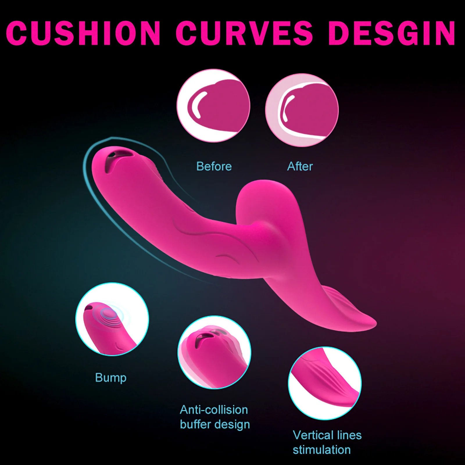 7 Speeds Wearable Double Vibrators For Women Lesbian Couples USB Rechargeable Strapless Strap on Dildo Female Adults Sex Toys