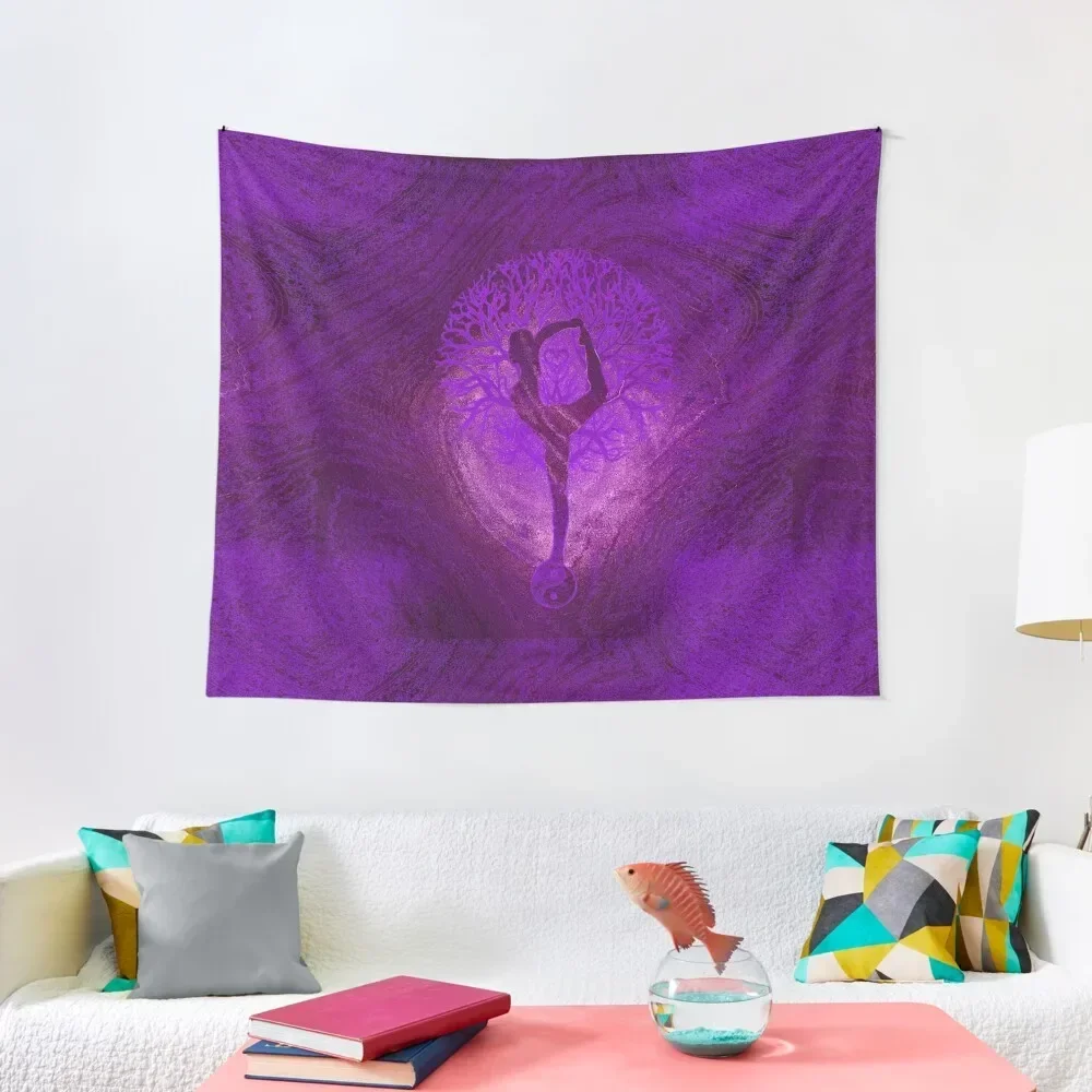 

Purple Yoga Yin Yang Tree Tapestry Home Decor Accessories Wall Coverings Cute Room Things Bathroom Decor Tapestry