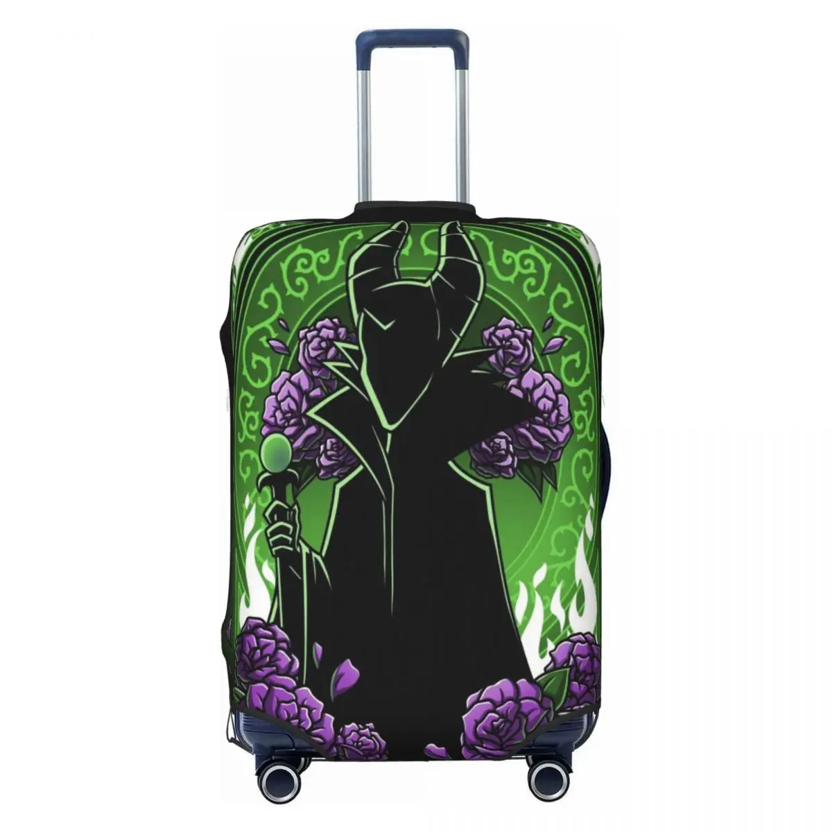 

Custom Maleficent Movie Luggage Cover Elastic Travel Suitcase Protective Covers Suit For 18-32 inch