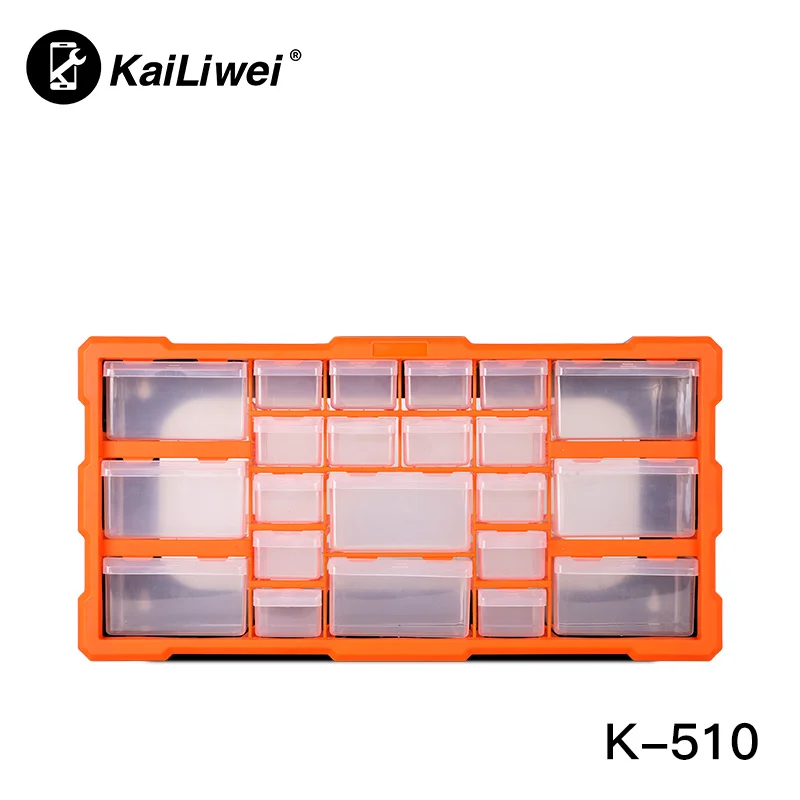 Kailiwei Drawer Type Parts Cabinet, Screw，Electronic Components, Combination Tool Classification, LEGO Sorting  Storage Box K521